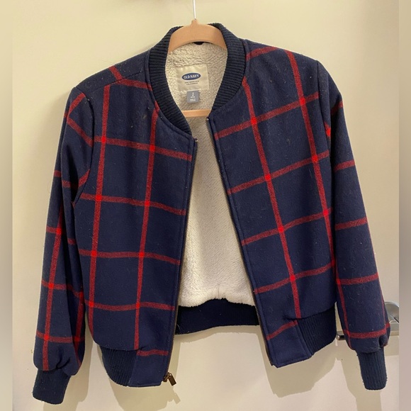 Old Navy navy bomber jacket - Picture 1 of 4